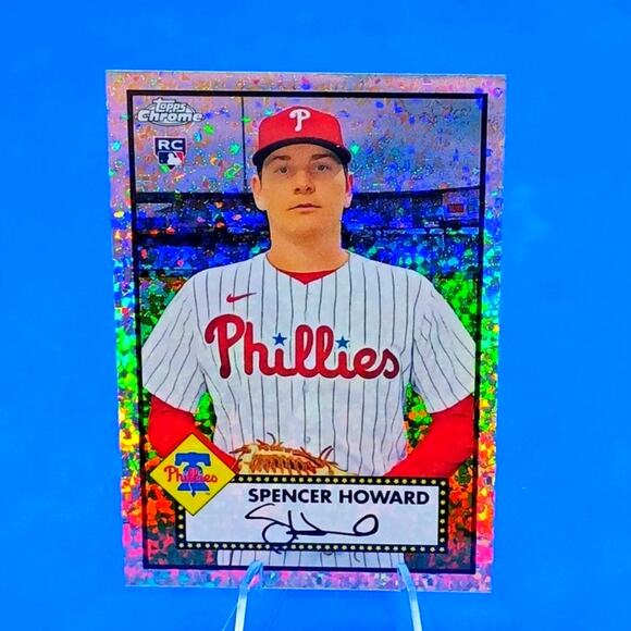 Spencer Howard #74 Rose Gold Speckled Foil Topps Chrome #74 2021 #ed 32/75 - Picture 2 of 5